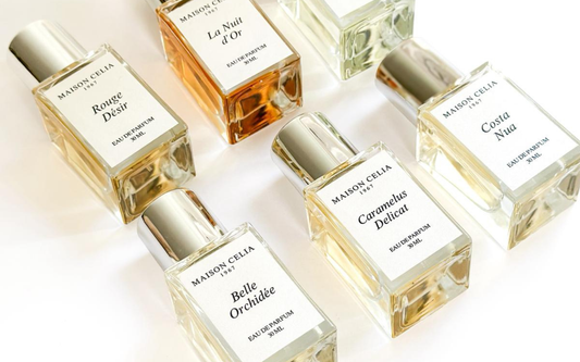 La colección de perfumes de Maison Celia