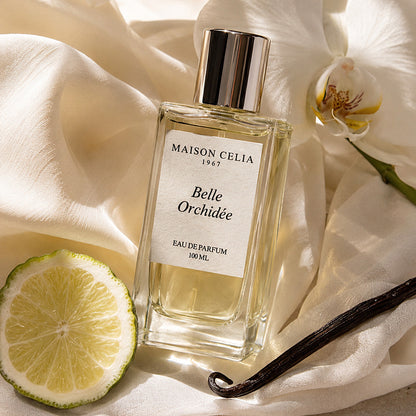 Belle Orchidée Eau de Parfum de Maison Celia en detalle