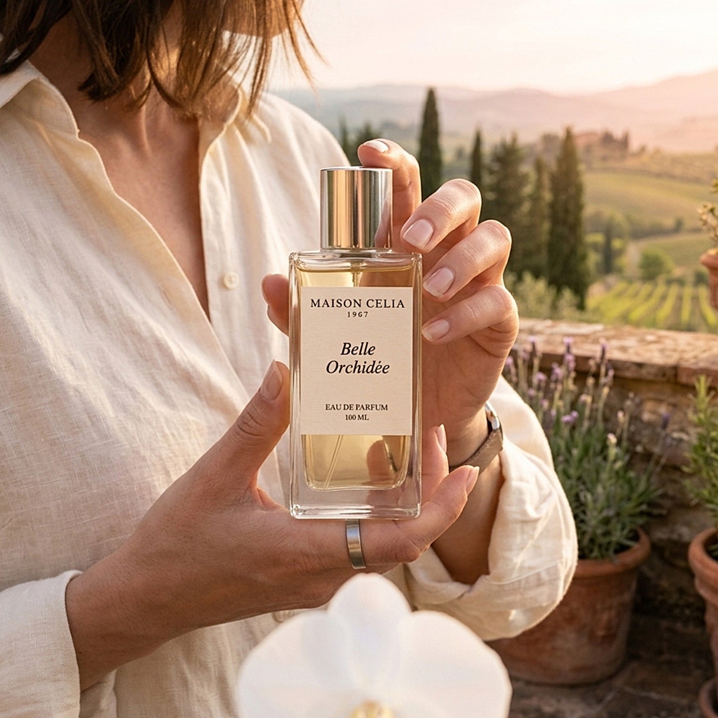Belle Orchidée Eau de Parfum de Maison Celia en la Toscana