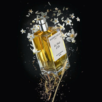 La Nuit d'Or Eau de Parfum de Maison Celia. Una fragancia amaderada y envolvente